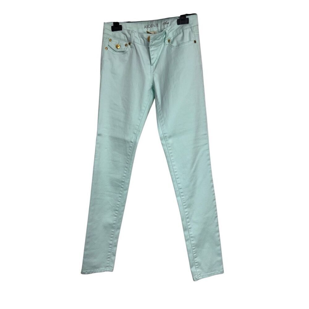 Arden B.‎ Jeans Womens Size 2 Mint Green Ultra Skinny Ankle Low Rise Stretch